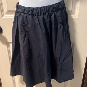 Zara Basic EUC navy Skater midi  style skirt.